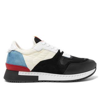 Givenchy Panelled Mesh, Leather and Suede Sneakers