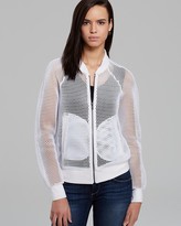 Thumbnail for your product : Milly Jacket - Honeycomb Bomber