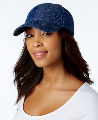 INC International Concepts Perforated Baseball Cap, Created for Macy's