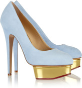 Thumbnail for your product : Charlotte Olympia Sweet Dolly suede pumps
