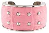 Thumbnail for your product : Tod's Studded Crocodile Leather Cuff
