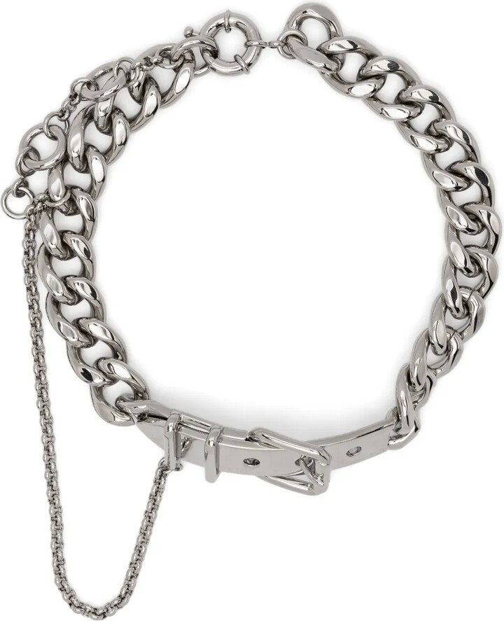 Acne Studios Buckle-Detail Choker Necklace
