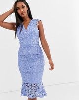 Thumbnail for your product : Lipsy premium corded lace midi dress