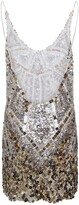 Thumbnail for your product : Ermanno Scervino Sequined Mesh Mini Dress