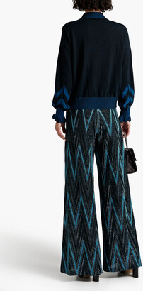 Diane von Furstenberg Cutout wool-jacquard sweater