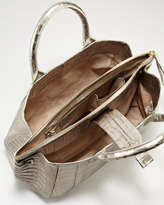 Thumbnail for your product : Nancy Gonzalez Cristina Crocodile Shoulder Tote Bag, Bronze