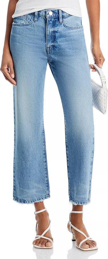 Frame Le Jane High Rise Crop Jean In Rhode Grind