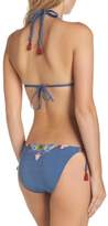 Thumbnail for your product : Nanette Lepore Dazed Denim Vamp Side Tie Bikini Bottoms