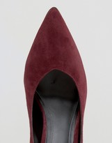 Thumbnail for your product : KENDALL + KYLIE Burgundy Suede Court Shoe