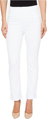 Lysse Rolled-Cuff Boyfriend Denim (White) Women's Jeans