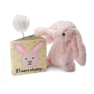 Jellycat If I Were a Bunny Book - Pink
