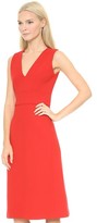 Thumbnail for your product : Victoria Beckham Victoria Deep V Midi Dress