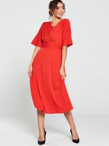 Thumbnail for your product : Ted Baker Syrrina Cross Over Wrap Midi Dress