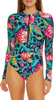 Thumbnail for your product : Trina Turk India Garden Zip One-Piece Swimsuit
