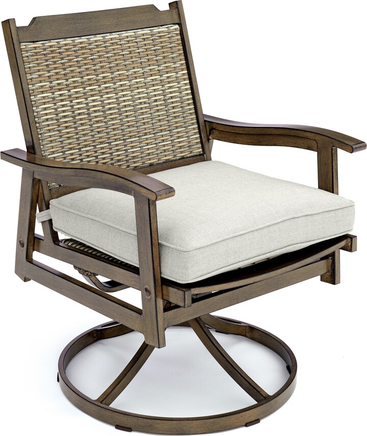 Furniture Kathan Outdoor Swivel Dining Chair, Created for Macy's