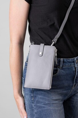 Lakeland Leather Fairfield Leather Cross Body Bag in Grey One Size