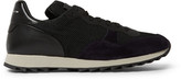 Thumbnail for your product : Alexander McQueen Mesh, Suede and Leather Sneakers