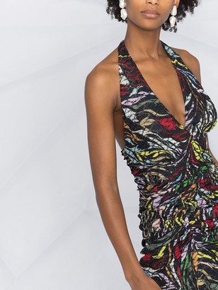 Missoni Abstract-Print Halterneck Dress