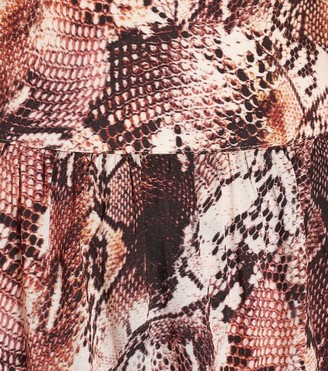Melissa Odabash Elsa snake-print maxi skirt