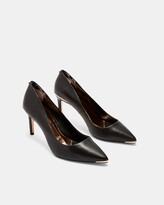 Thumbnail for your product : Ted Baker Pointed toe leather court shoes
