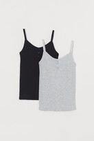 Thumbnail for your product : H&M 2-Pack Ribbed Jersey Tops