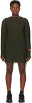 Thumbnail for your product : Heron Preston Green Wool Knit Patch Dress