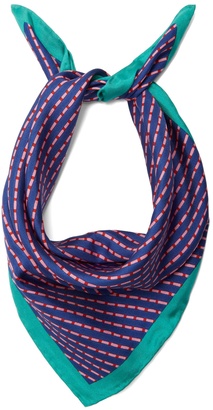 Diane von Furstenberg Stripe-print silk scarf