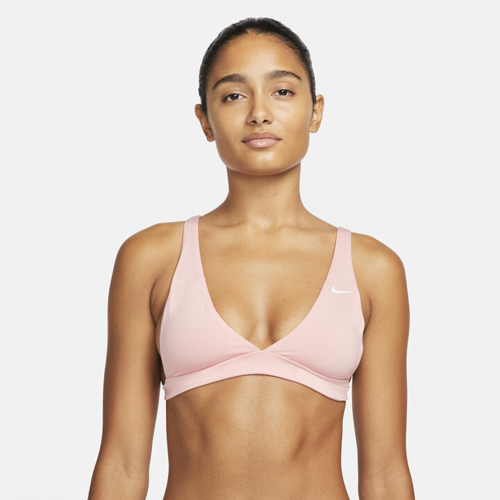 Nike Women's Essential Bralette Bikini Top in Pink - ShopStyle Two