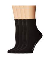 Thumbnail for your product : Hue Roll Top Shortie Socks 4-Pack