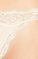 Thumbnail for your product : DKNY 'Downtown' Lace Trim Cotton G-String Thong