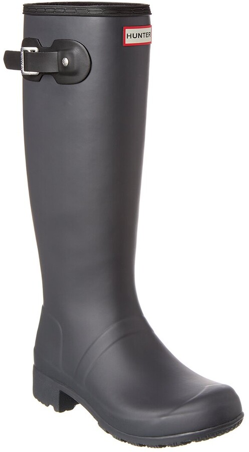 hunter gray rain boots