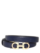 Thumbnail for your product : Ferragamo 25mm Reversible Saffiano Leather Belt