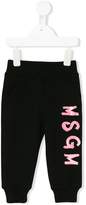 Thumbnail for your product : MSGM Kids logo print jogging trousers