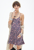 Thumbnail for your product : Forever 21 Floral Foliage Crisscross Dress