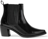 Thumbnail for your product : ALEXACHUNG Glossed-leather Ankle Boots