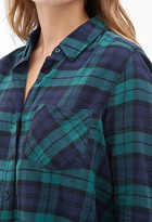 Thumbnail for your product : Forever 21 Collared Plaid Flannel Shirt