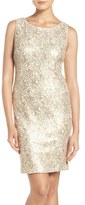 Thumbnail for your product : Chetta B Women's Sequin Lace Sheath Dress