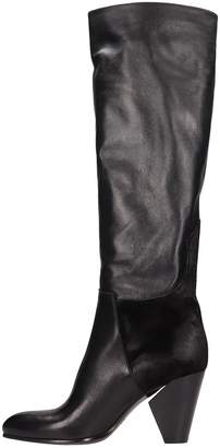 Strategia Black Suede And Leather Boots