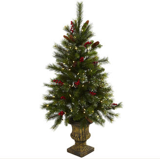 NEARLY NATURAL Nearly Natural 4 Foot 4ft Christmas Tree