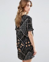 Thumbnail for your product : Vila Floral Short Sleeve Shift Dress