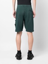 Thumbnail for your product : Stone Island Compass-motif cotton shorts