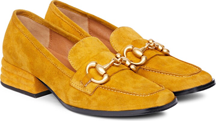 Yellow Suede Loafers | ShopStyle UK