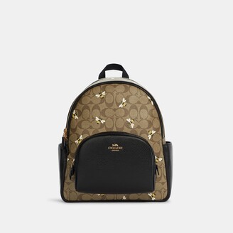 Coach Outlet Court Backpack In Signature Canvas With Bee Print - ShopStyle