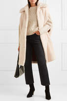 Thumbnail for your product : Maje Gladice Faux Shearling Coat - Ecru