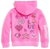 Thumbnail for your product : Butter Shoes Girls' Embellished Love Hoodie - Big Kid
