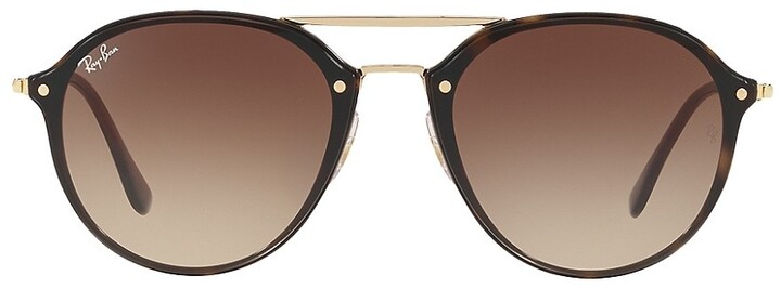 Ray-Ban Round Gradient Mirrored Sunglasses - ShopStyle