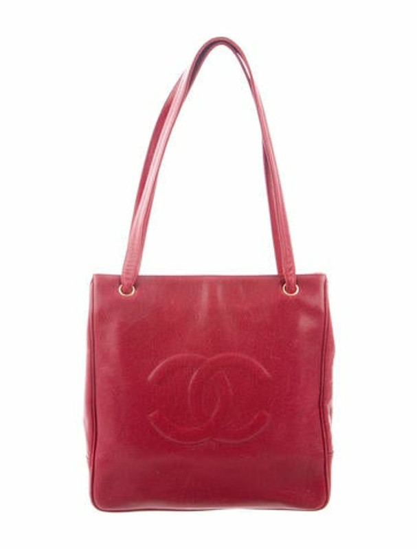 Chanel Vintage CC Shoulder Bag Red ShopStyle