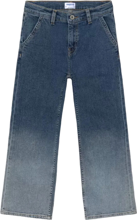 Mayoral Gradient-Effect Denim Jeans
