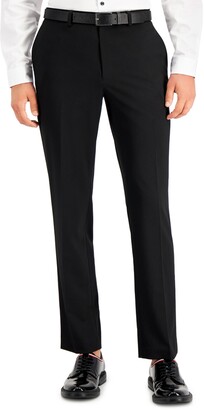 INC International Concepts Men's Slim-Fit Black Solid Suit Pants, Created  for Macy's - ShopStyle