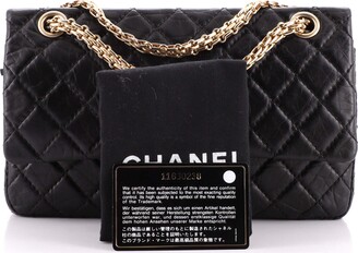 Chanel Black Quilted Aged Calfskin Mini 2.55 Reissue 225 Single